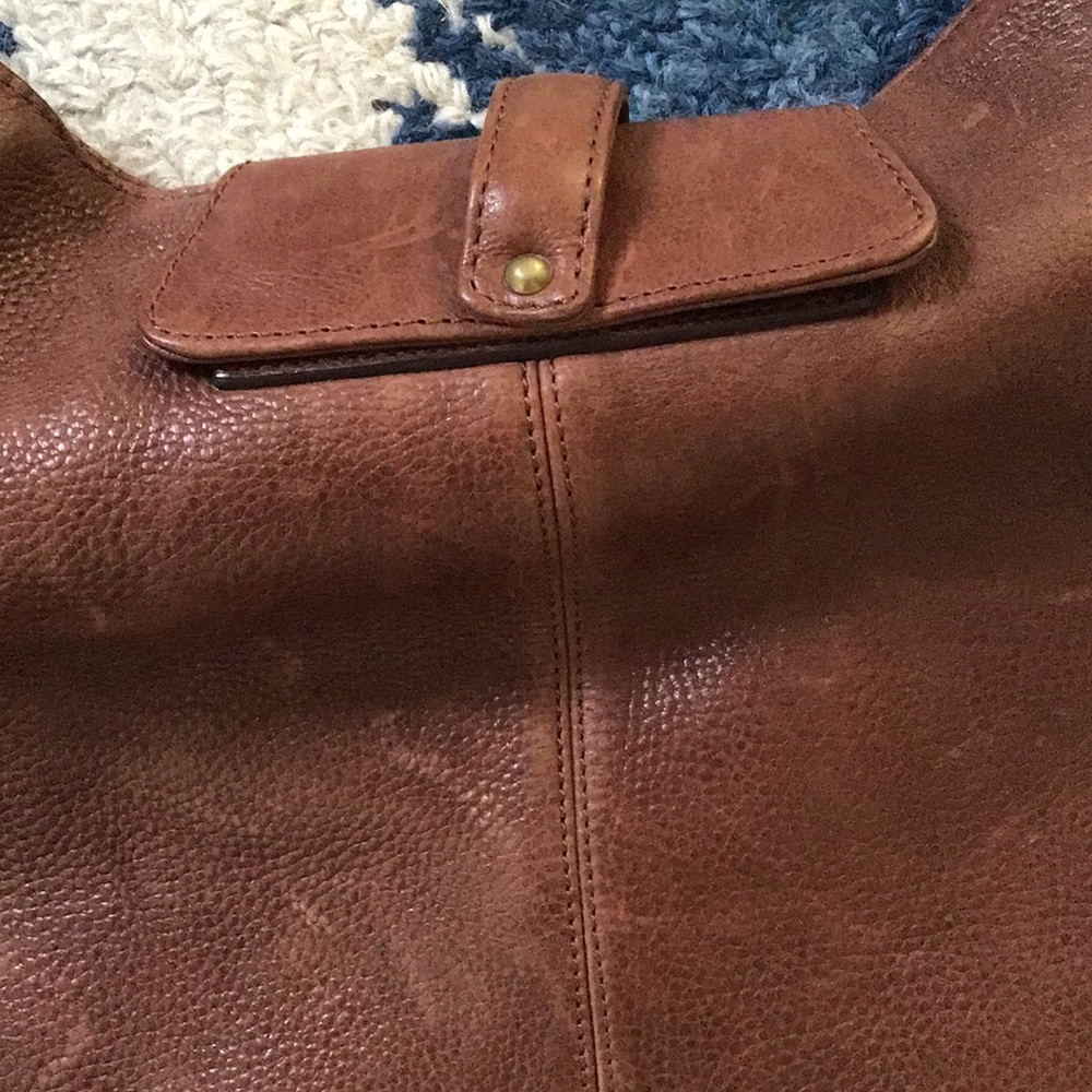 Cole Haan G Series Brown Large Leather Tote  Bag Gorgeous - Picture 5 of 10
